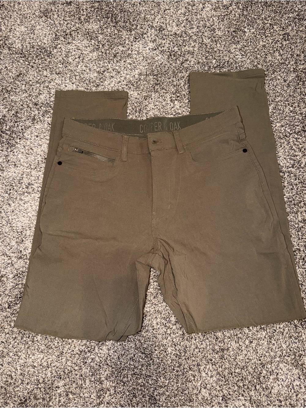 Copper & Oak Men's Olive Green Pants